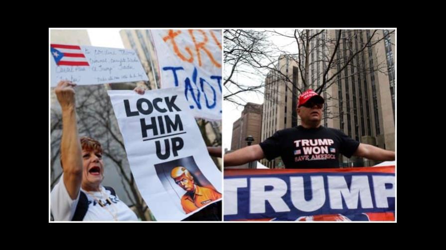 La concentración de apoyo a Trump se queda en un fiasco La concentración de apoyo a Trump se queda en un fiasco