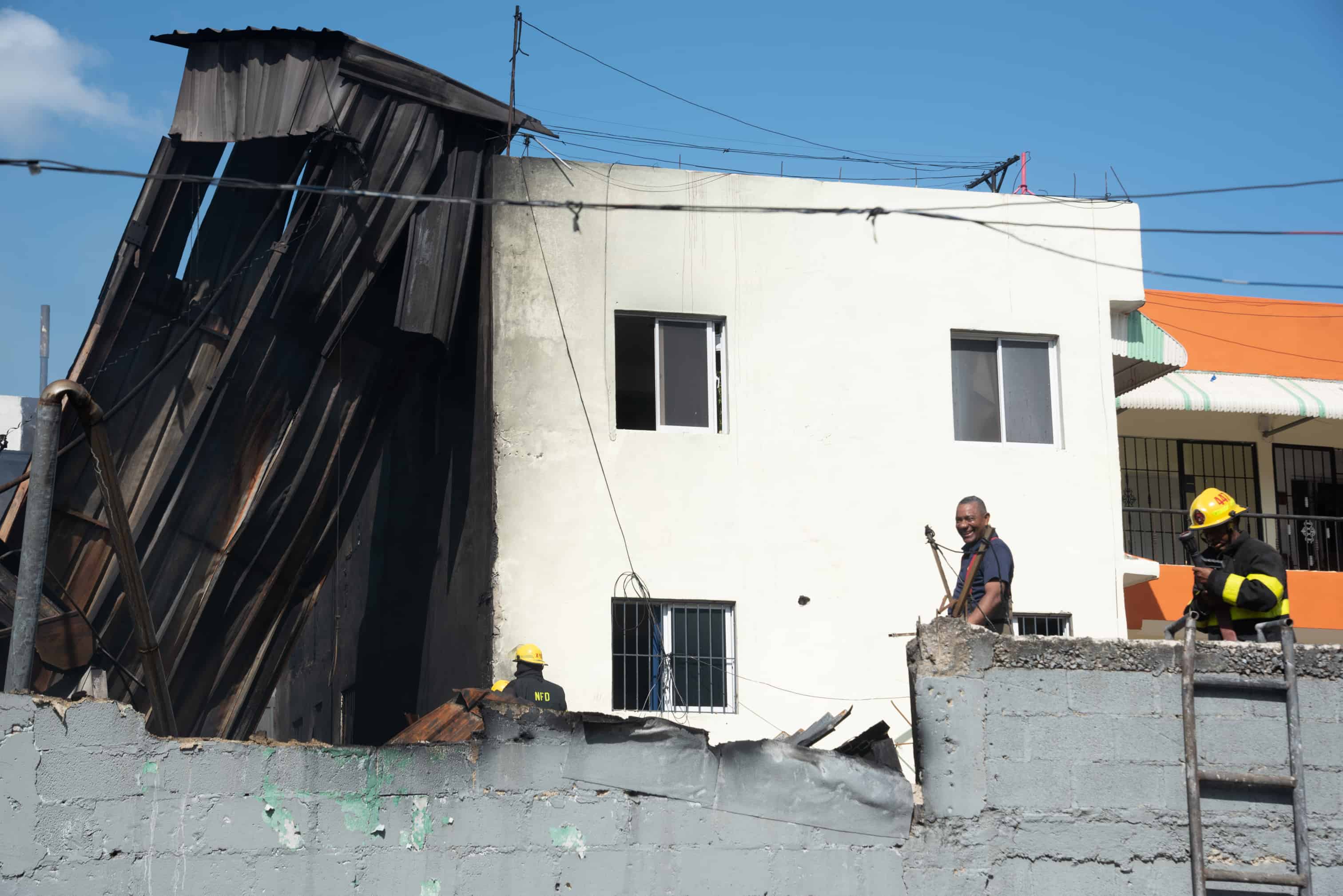 Area afectada por el incendio