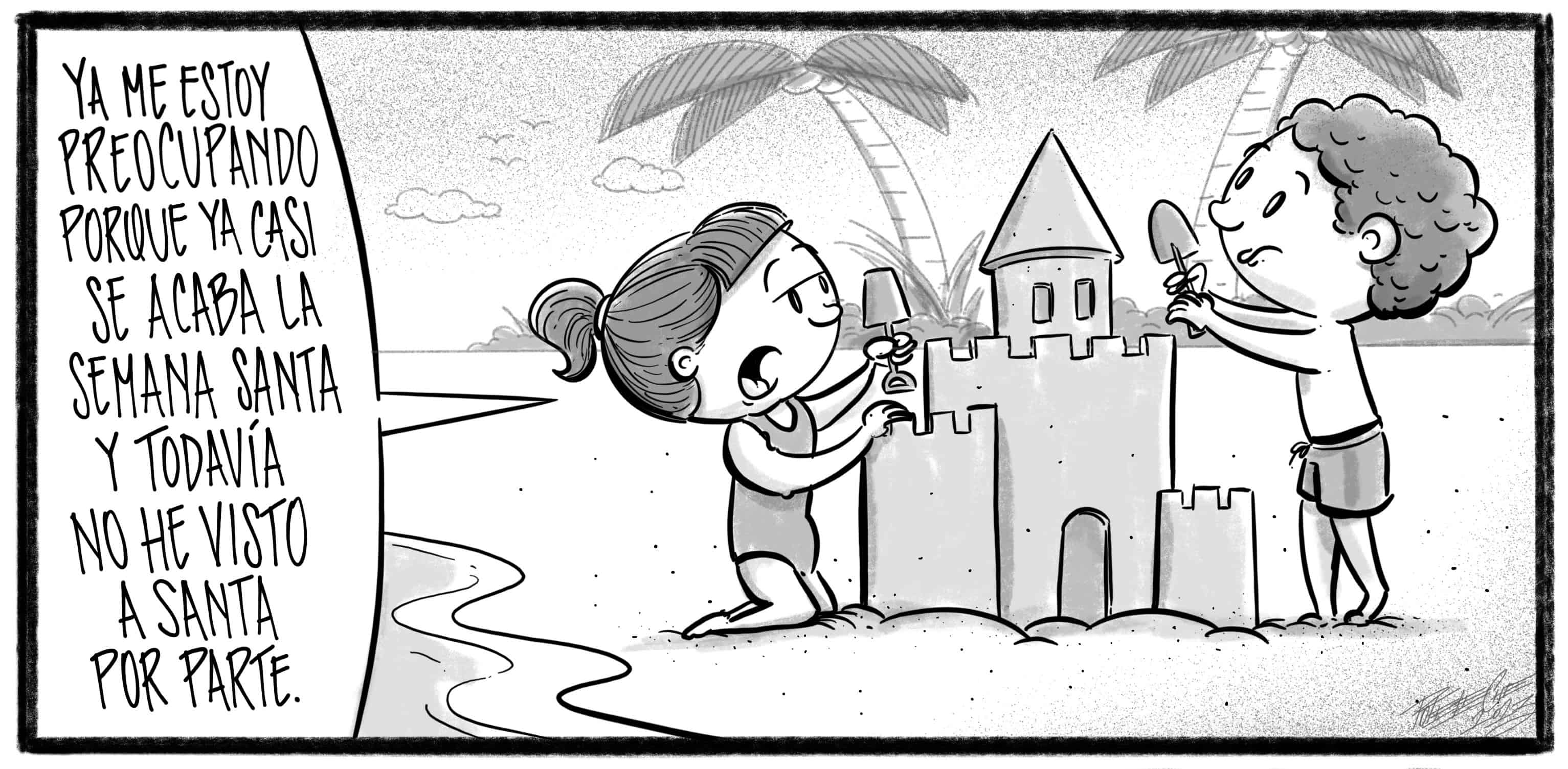 Caricatura de Noticiero Poteleche 8 abril 2023