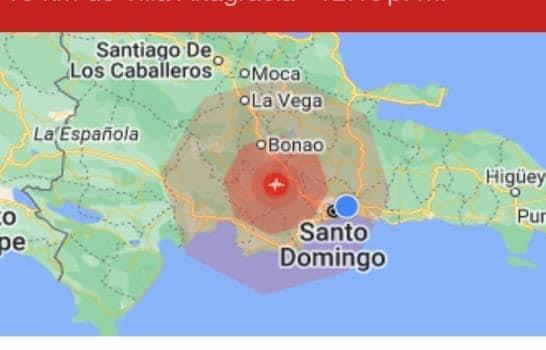 Se registra temblor en República Dominicana; informe preliminar dice fue de magnitud 4.5