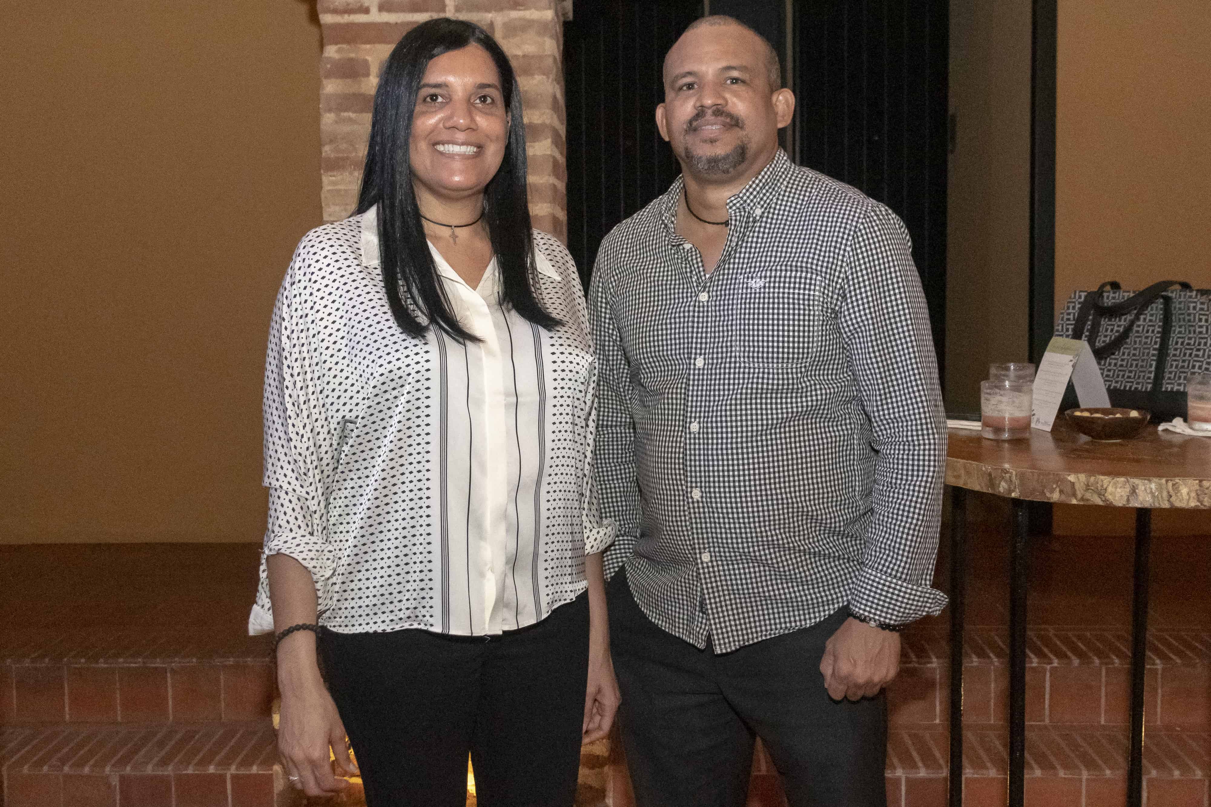 Geraldine Canario y Rudy Thonson.