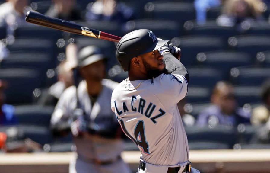 Dominicano de la Cruz se luce al bate en victoria de Marlins sobre Mets