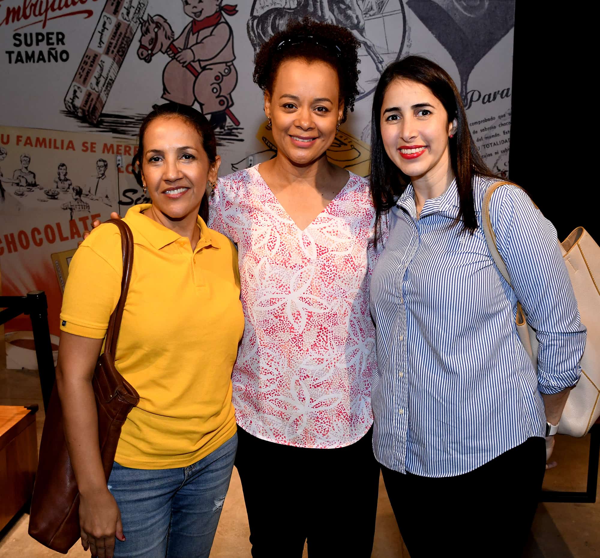 Adolfina Tejada, Janet Adames y Julia Manzur