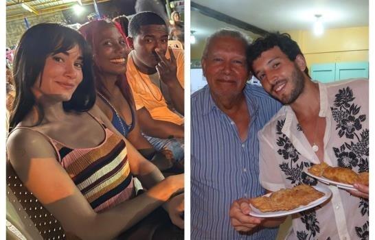 El baño de pueblo de Aitana y Sebastián Yatra durante su visita a República Dominicana