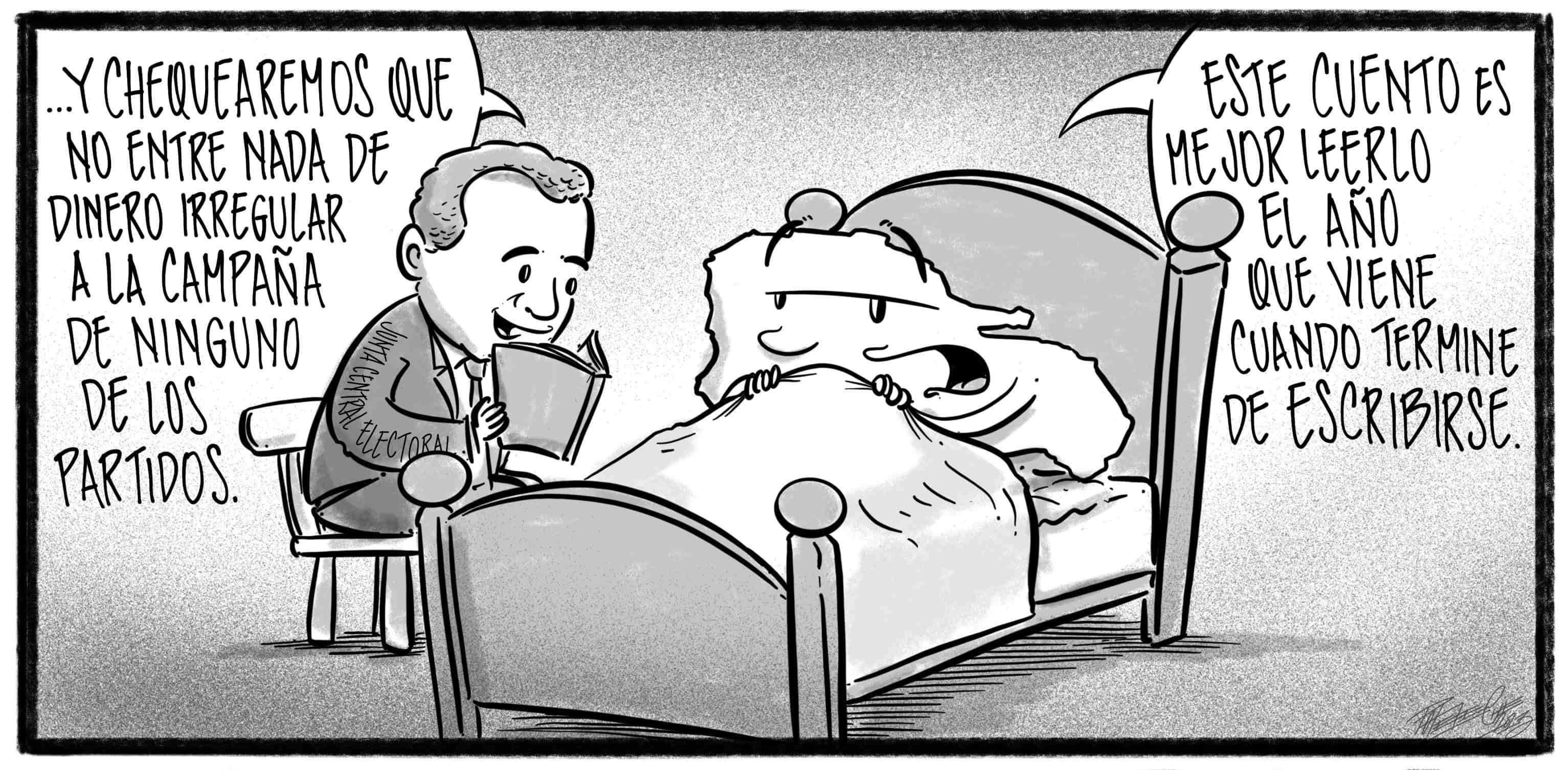 Caricatura de Noticiero Poteleche 14 abril 2023