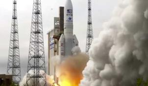 La sonda europea Juice, lanzada con éxito hacia Júpiter y sus lunas heladas