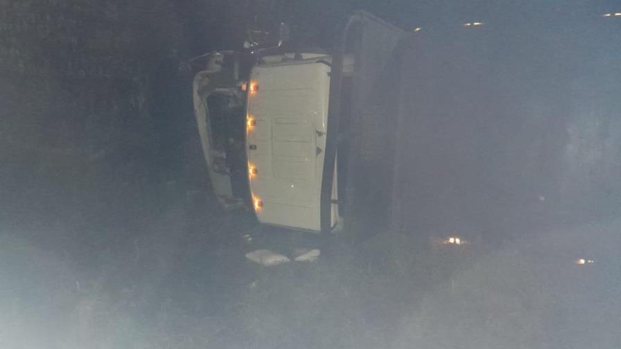 Un herido en accidente en el kilómetro 43 de la autopista Duarte