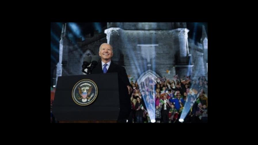 Biden atrae a una enorme multitud antes de partir de Irlanda Biden atrae a una enorme multitud antes de partir de Irlanda