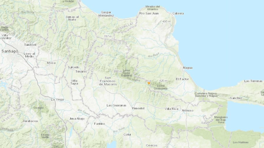 Tiembla la tierra en María Trinidad Sánchez: magnitud 4.8