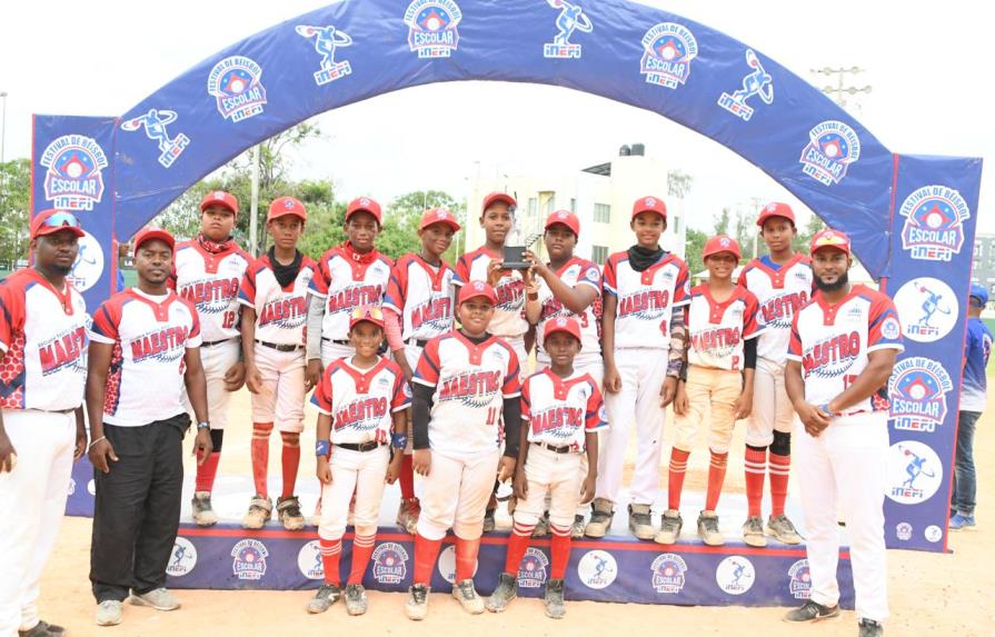 Escuela Jesús Maestro campeón de la primera fase del Primer Festival de Béisbol Escolar Inefi