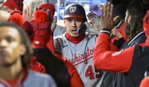 Meneses jonronea y Nacionales vencen a Mellizos