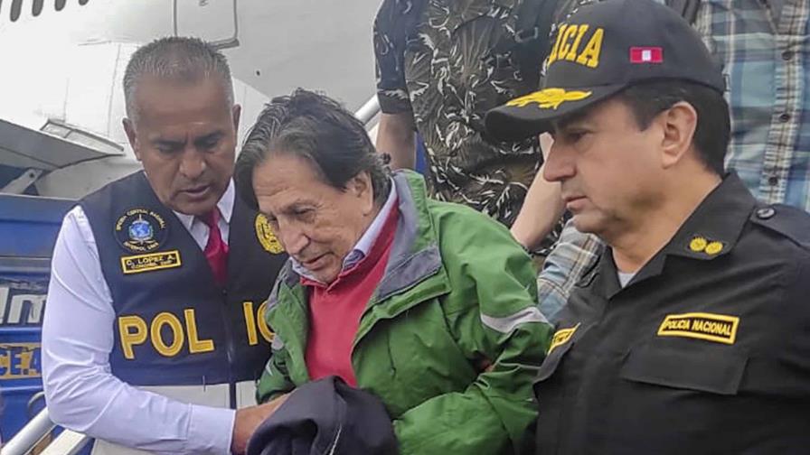 Toledo, extraditado por caso Odebrecht, es trasladado en helicóptero para audiencia en Lima