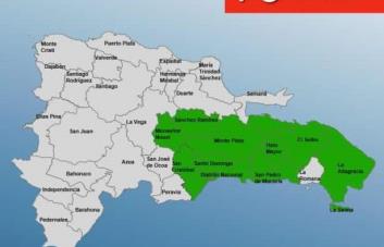 COE reduce a 10 las provincias en alerta verde por vaguada