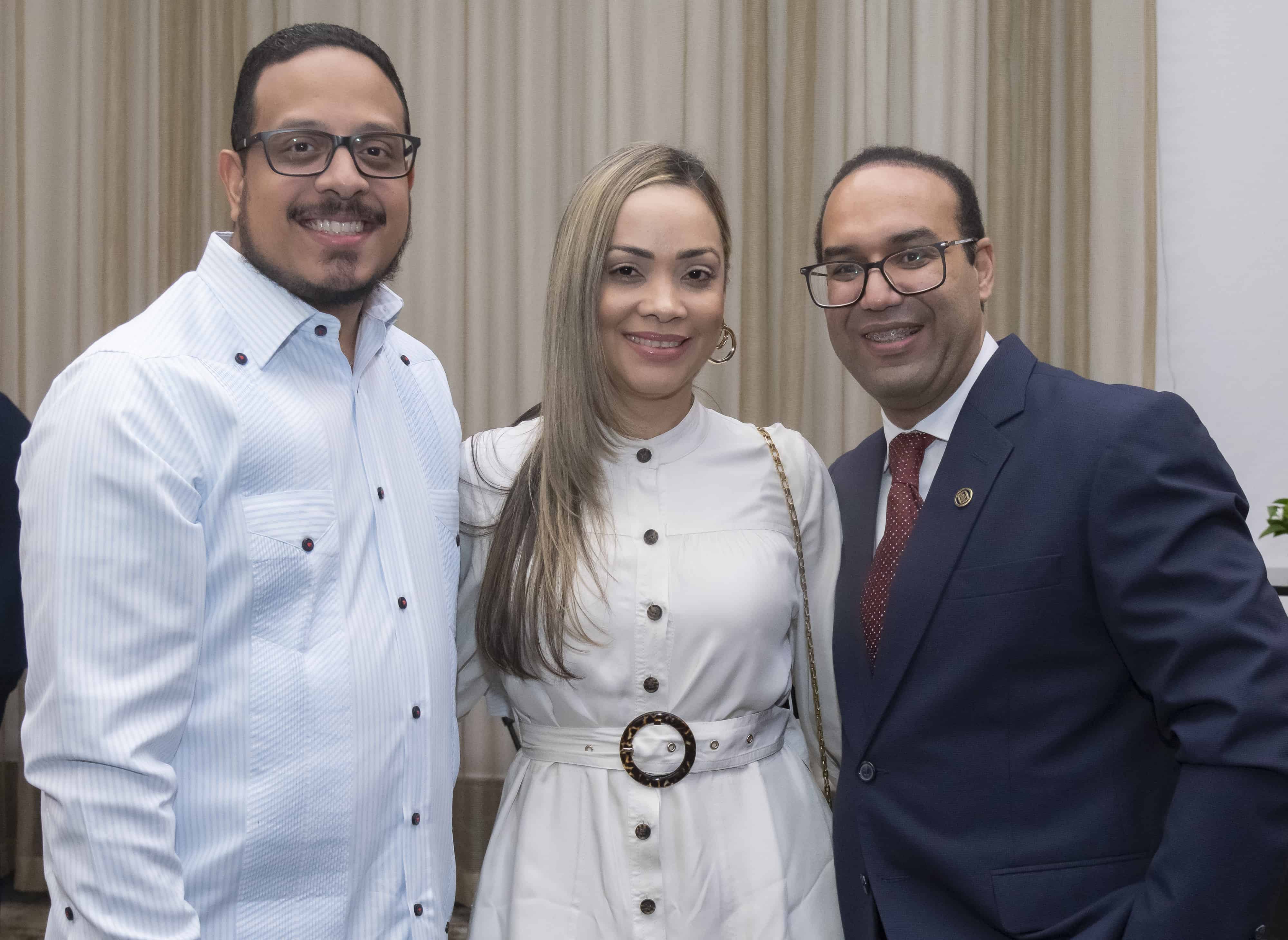 Edwin Vicente, Alkania Mercedes y Wilkin Sánchez.