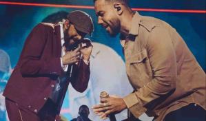 Romeo Santos ovacionado con Juan Luis Guerra en el Madison Square Garden