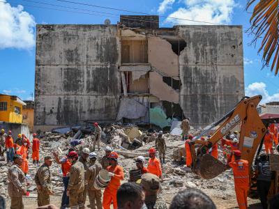 Desplome de edificio en Brasil deja cinco muertos