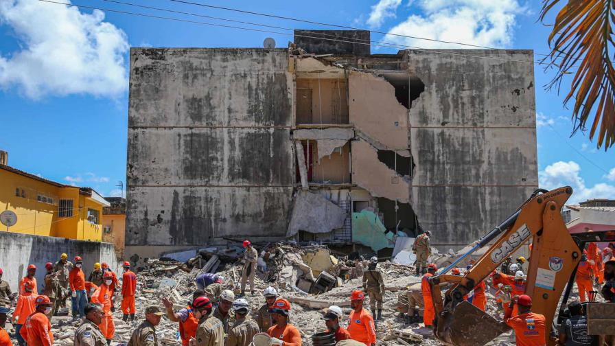 Desplome de edificio residencial en Brasil deja al menos cinco muertos