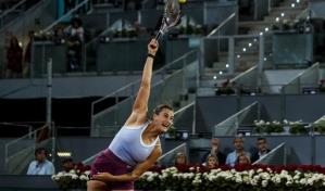Sabalenka sufre ante Osorio para avanzar en Madrid