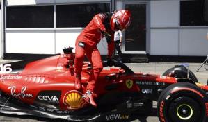Azerbaiy&aacute;n: Leclerc, 1ro en sprint pese chocar con el muro