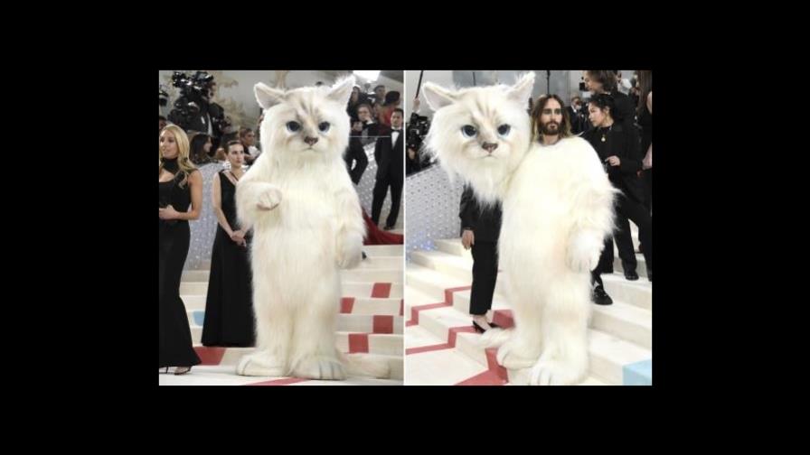 Jared Leto se disfraza de gato para la Met Gala