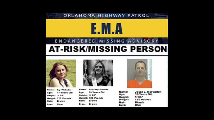 Hallan siete cuerpos al buscar a dos jovencitas desaparecidas en Oklahoma Hallan siete cuerpos al buscar a dos jovencitas desaparecidas en Oklahoma