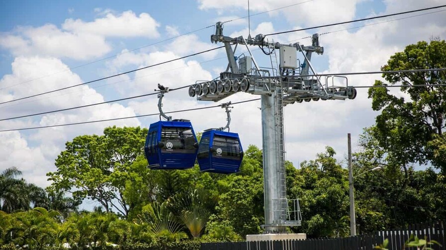 Línea 2 del Teleférico de Santo Domingo suspende operaciones Línea 2 del Teleférico de Santo Domingo suspende operaciones