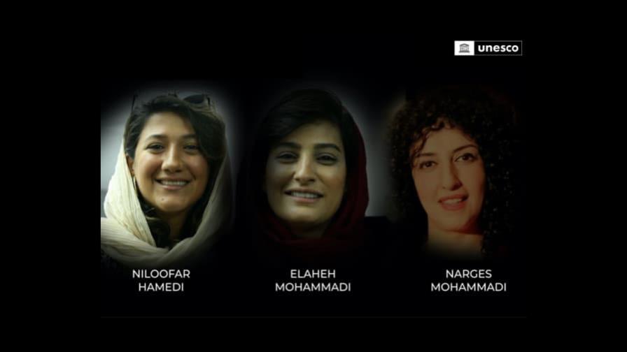 La Unesco premia a tres mujeres periodistas encarceladas en Irán