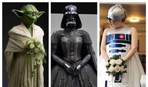 ¿Fan de Star Wars? Los vestidos de novia inspirados en la saga que te motivarán a casarte