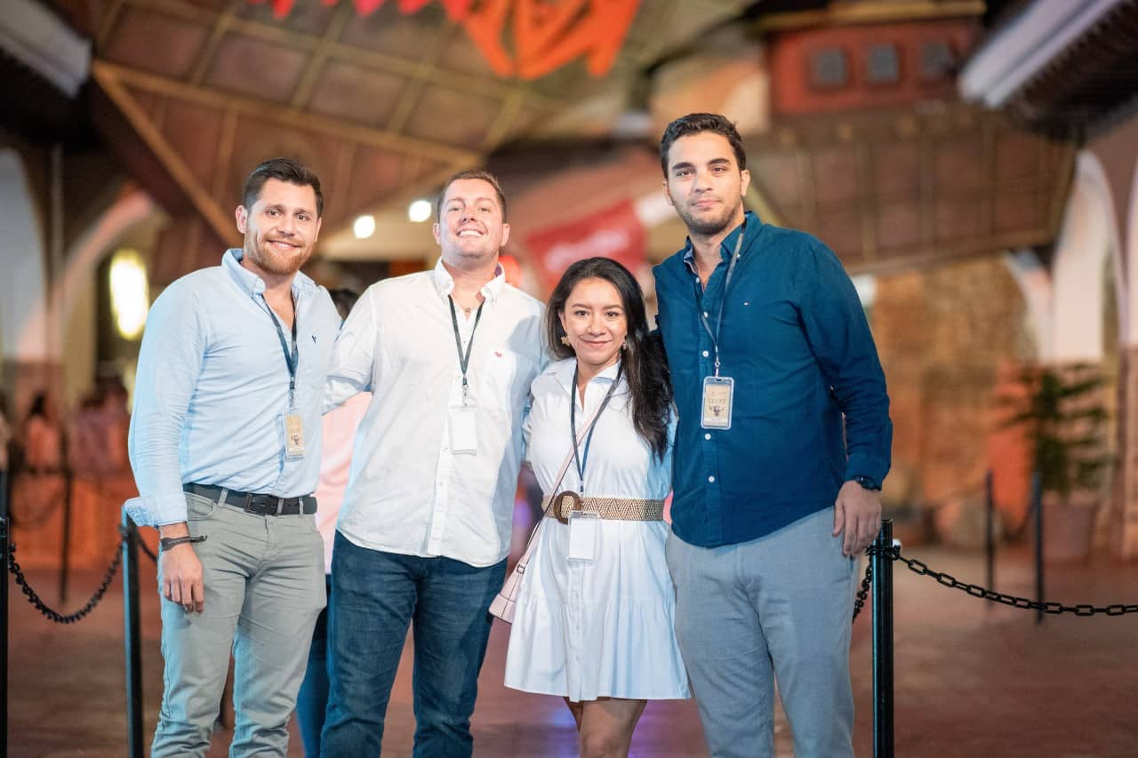 Paqui Benitez, Iban Campo y Evelyn Koury