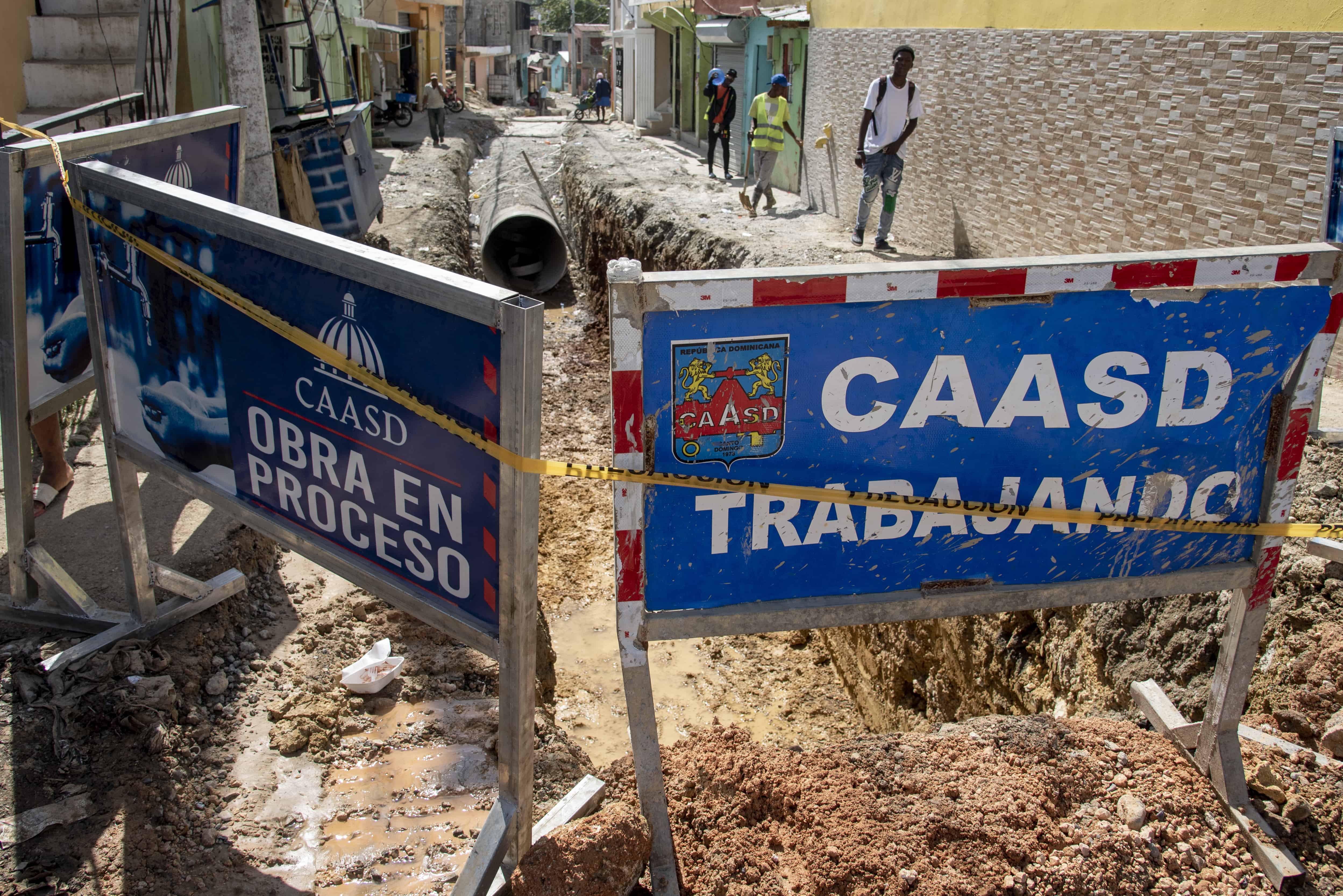 Parte de los trabajos de la Caasd