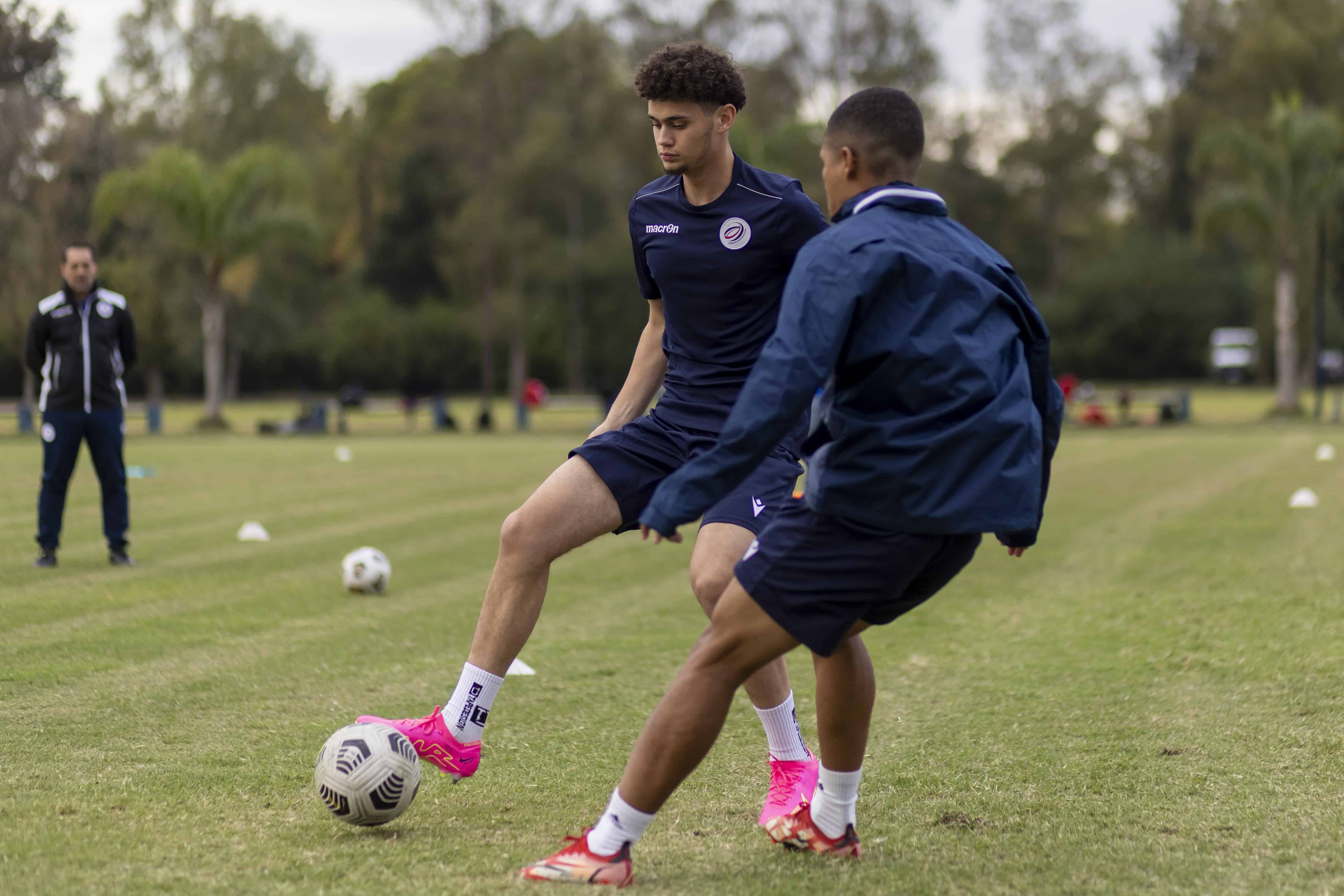 Oliver Schmidhauser, del Rasenballsport Leipzig, durante el entrenamiento de la selección nacional Sub´20.