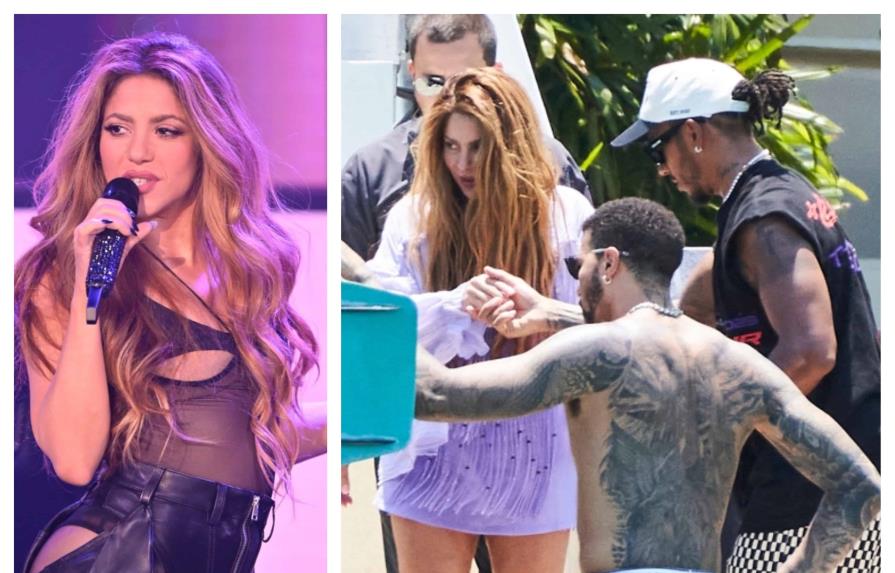 Captan a Shakira y Lewis Hamilton durante un paseo en yate por Miami