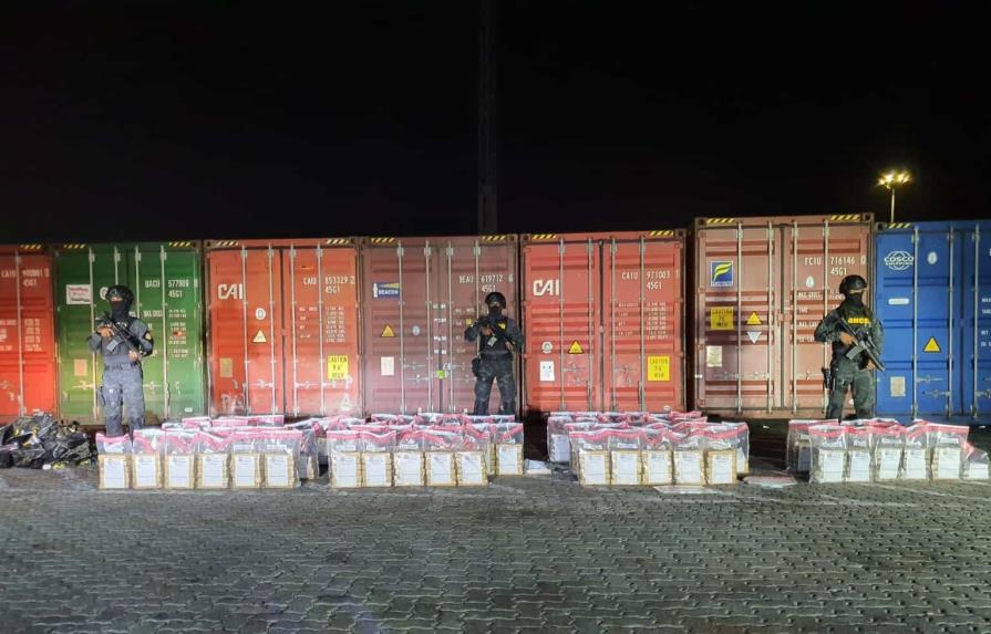 Ocupan 451 paquetes de droga en contenedor cargado de pieles en Puerto Multimodal Caucedo