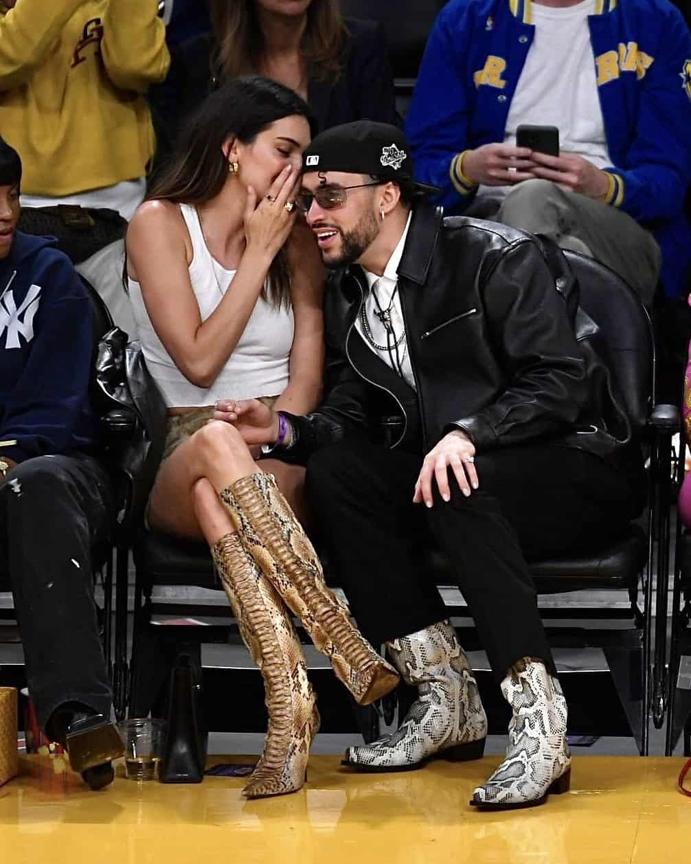 La modelo Kendall Jenner y al cantante urbano, Bad Bunny