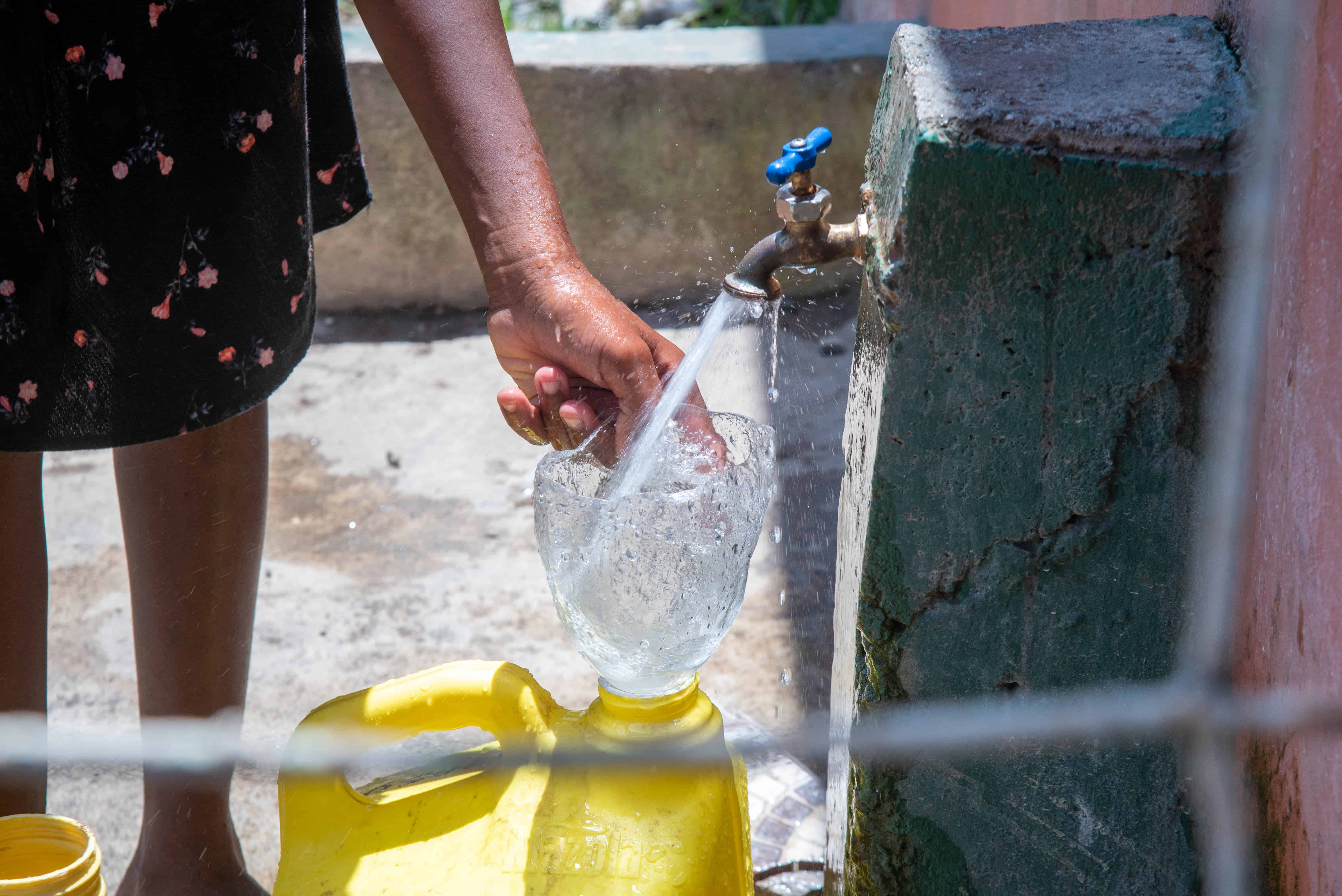 En ocasiones no hay disponibilidad de agua.