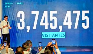 Al pa&iacute;s han llegado 3.7 millones de visitantes en primeros meses de 2023
