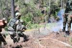 Ejército capacita soldados para combatir incendios forestales