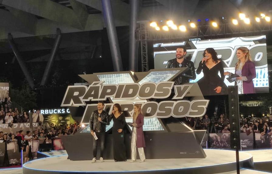 Vin Diesel y Michelle Rodríguez visitan México para alfombra de "Rápidos y Furiosos X"