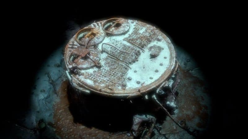 Una de las calderas del Titanic. 