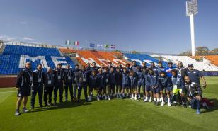 Dominicana visitó el Estadio de Mendoza y dejó todo listo para su debut mundialista