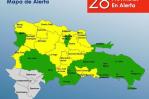 Alerta amarilla en provincias de República Dominicana por lluvias intensas