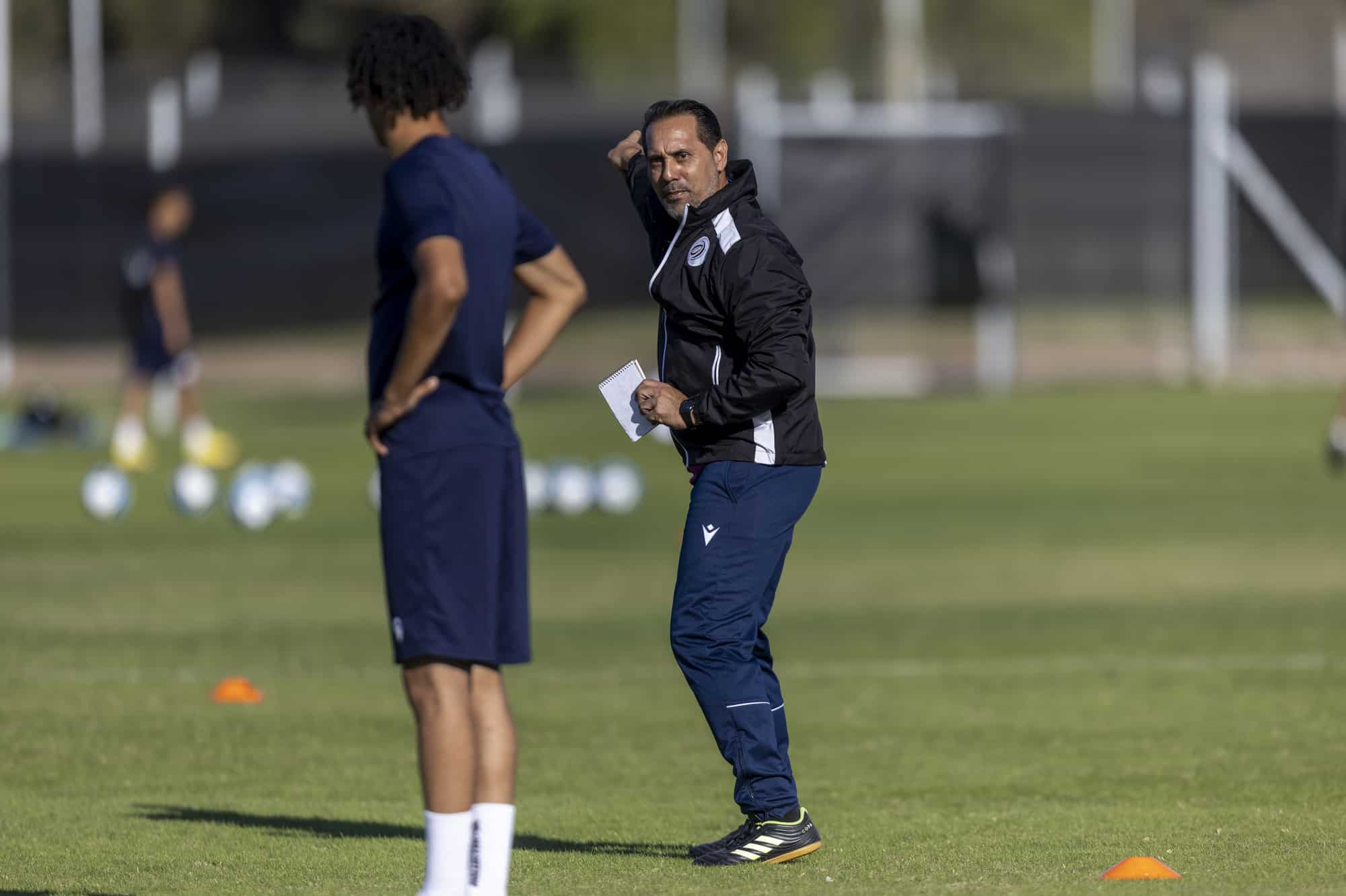 Walter Benítez durante el último entrenamiento de la selección Sub-20 en la víspera del debut mundialista.