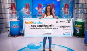 Madre soltera gana 34 millones de pesos en Loteka
