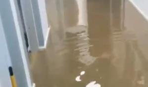 Hospital inaugurado por el presidente Abinader en Villa González resulta inundado por las lluvias