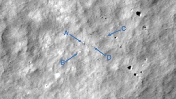 La NASA capta dónde impactó el primer aterrizador lunar privado