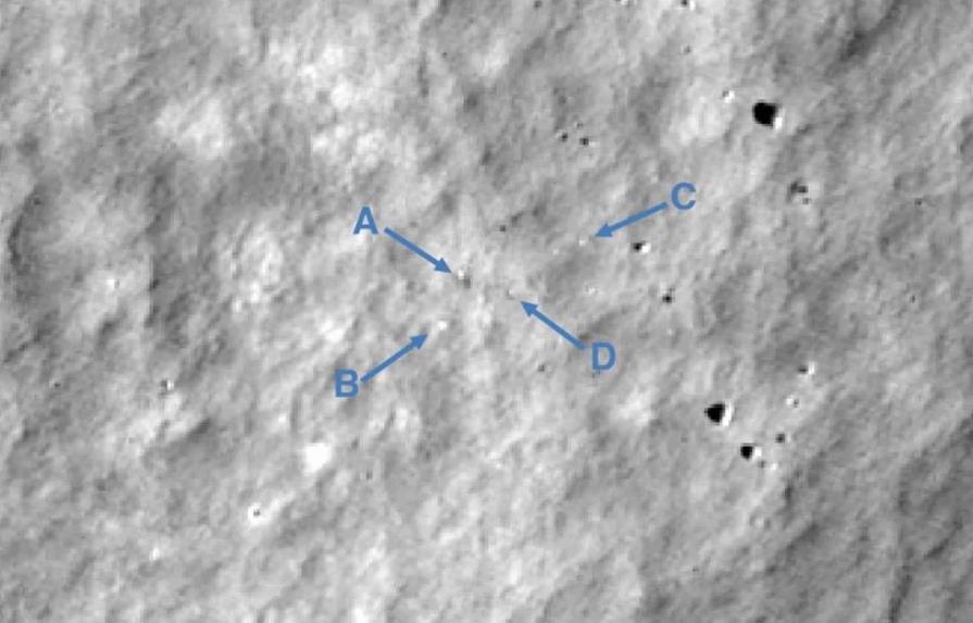 La NASA capta dónde impactó el primer aterrizador lunar privado