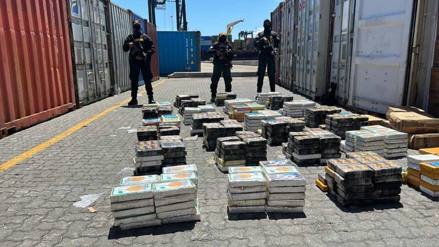 Autoridades confiscan 728 paquetes de droga en el Puerto Multimodal Caucedo