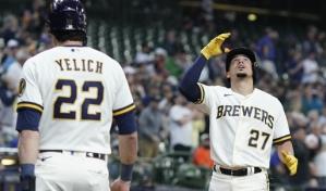 Willy Adames conectó cuadrangular en la victoria de los Cerveceros