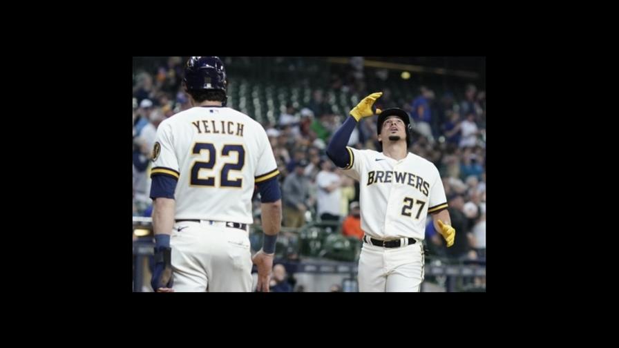 Willy Adames conectó cuadrangular en la victoria de los Cerveceros