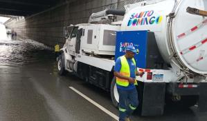 Brigadas de la ADN y bomberos trabajan para mitigar inundaciones en la capital